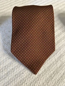 Brooks Brothers Brown Polka Dot Print Silk Tie 3.75 x 58.25 - Picture 1 of 4