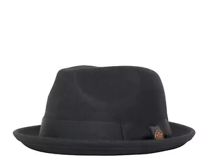 Goorin Bros Charlestowne Wool Pork Pie Fedora Hat Black 100-0123-BLK - Picture 1 of 1