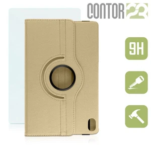 360° Schutzhülle Tasche Panzerfolie in GOLD für 11.0" Lenovo Tab P11 TB-J606 - Bild 1 von 11