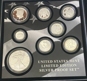 2020 S United States Mint Limited Edition Silver Proof 8 Coin Set OGP COA - Picture 1 of 3