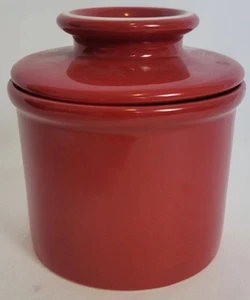 Butter Bell Crock by L. Tremain Vintage Red 2006 The Original 4 3/4" x 3 1/2" - Picture 1 of 6