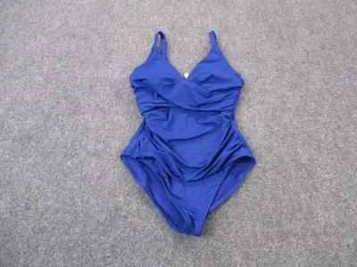 Tommy Bahama One Piece Swimsuit Women 4 Blue Cross Front Beach Ocean Pool NEW - Image 1 of 4