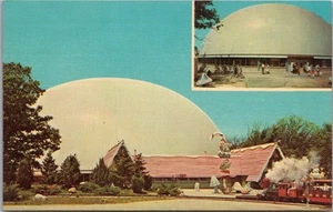 C1960s SANTA'S VILLAGE Dundee, Illinois Postal "Santa's Polar Dome" Auditorio - Imagen 1 de 2