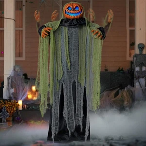 Joyin 72" Halloween Deko Outdoor Lebensgroß Animatronics Geist Kürbis - Bild 1 von 9