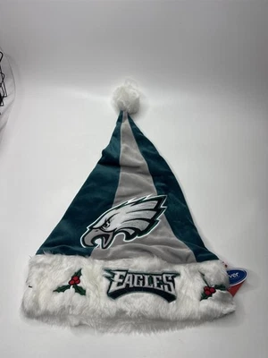 费城老鹰队圣诞老人帽子 18 英寸永远收藏品 NFL 圣诞礼物 — 第 1/4 张图片