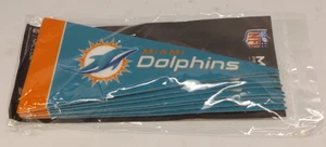 Pack of 8 Miami Dolphins NFL Mascot Mini Pennant 9"x4", New, felt, Made in USA - Picture 1 of 1