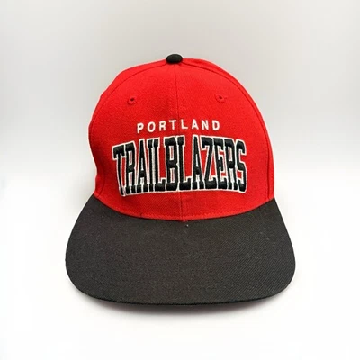 Boné chapéu Snapback ajustável NBA Portland Trail Blazers preto vermelho 47 masculino - Imagem 1 de 4