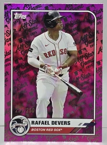 2025 Topps All Star Game Rafael Devers #74 Pink Foil /250 - Boston Red Sox - Picture 1 of 2