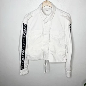 Faith Connexion Off White Vanessa Cropped Parka Women’s XS Jacket Off White - Picture 1 of 11
