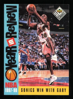 1998-99 UD Choice #188 Gary Payton HOF Basketball SUPERSONICS NM-MT - Image 1 of 3