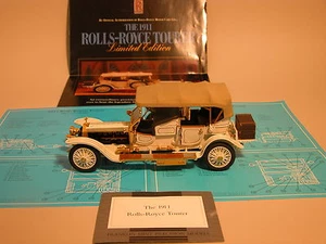 Rolls-Royce Tourer 1911 blanco Franklin como nuevo fundido a presión 1:24 con vitrina - Imagen 1 de 10