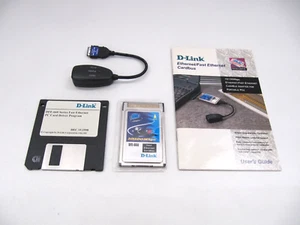 D-LINK DFE-660TX NETWORK CARD PCMCIA ETHERNET CARDBUS ADAPTOR 10/100MBPS - Picture 1 of 16