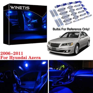10x Blue LED Bulbs Light Interior Package For 2006- 2009 2010 2011 Hyundai Azera - Picture 1 of 12