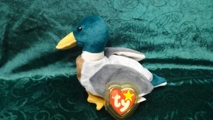 Jake the Mallard 1998 Ty Original Beanie Babys PE Pellets Retired NEU - Bild 1 von 8