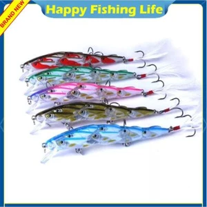 5PCS Trolling Bait Minnow Fishing Lures Hooks Swimbait Crankbait 11.5cm/15.7g - Picture 1 of 19