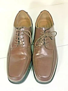 Croft Barrow Ortholite Mens Shoes Size 11M Brown Lace Up Oxfords Faux Leather M - Picture 1 of 3