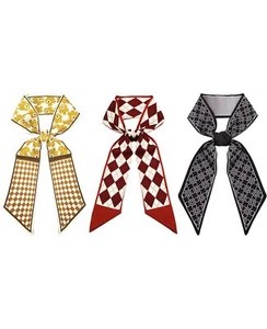 3 Pack Skinny Purse Scarf Women Hair Neck Handbag Handle Fashion Lightweight - Picture 1 of 6