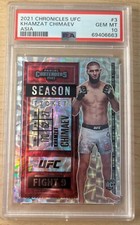 2021 Panini Chronicles UFC Contenders Asia Khamzat Chimaev ROOKIE #3 PSA 10 GEM