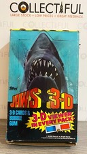 TOPPS - 1983 JAWS 3D - 3D TRADING CARDS & BUBBLEGUM - FULL BOX **COMPLETE** 🔥