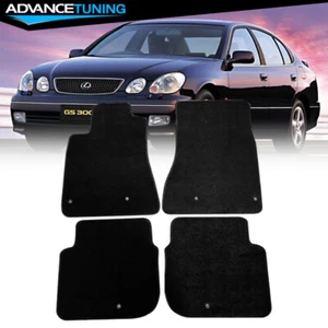 Alfombra trasera delantera para coche 98-05 Lexus GS300 GS400 GS430 negra nailon - Imagen 1 de 4