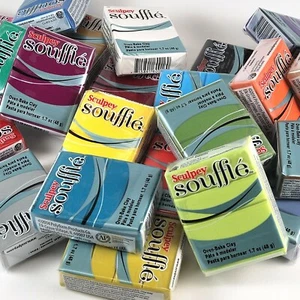 Sculpey SOUFFLE Oven Bake Polymer Clay All Sizes, All Colours + Combined Postage - Picture 1 of 42
