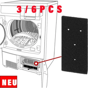 3/6PCS Schwammfilter Für Bauknecht Whirlpool Privileg Trockner 481010716911 - Bild 1 von 17
