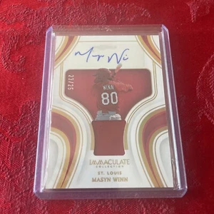 2023 Panini Immaculate Materials Signatures Prime /25 Masyn Winn Auto RC Cards - Picture 1 of 2
