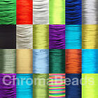 Rattail Satin Nylon Cord 2mm. Choose colour & length, kumihimo shamballa macrame