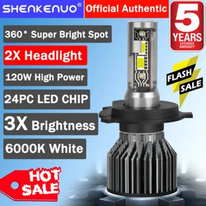 H4 LED Headlight Headlamp Bulbs For 1997-2004 Toyota Tacoma Hi/Lo Beam V2T - Imagen 1 de 9