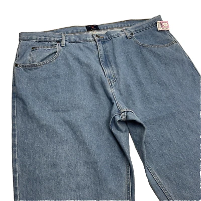 Jeans Saddlebred Talla 46x30 Calce Clásico Grande y Alto Pierna Recta Lavado Ligero NUEVO Foto 1 de 4