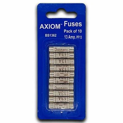CED 13 AMP Domestic 240V Household Mains Plug Fuse Electrical Cartridge Fuses 10 Pac