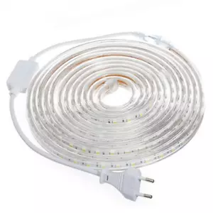 5050 220V LED Strip Flexible Light 60leds/m Waterproof Led Tape Light With Power - Picture 1 of 7