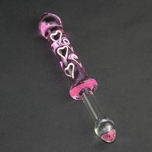 23cm Crystal Glass Dildo G-Spot Massager Wand Anal Butt Plug Sex Toy for Women - Picture 1 of 7