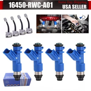 4 NEW FUEL INJECTORS 410cc For Civic Acura RDX RSX K20 K24 B16 16450-RWC-A01 - Picture 1 of 12