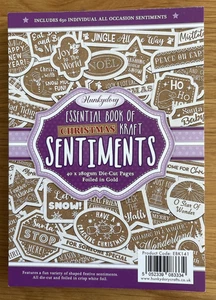 Hunkydory Essential Book of Christmas Kraft Sentiments - Foiled in White - Picture 1 of 2