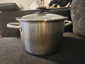 IKEA Cookware Stainless 2.5 Qt Saucepan Measuring Mini Stock Pot Fry Pan & Lid - Picture 1 of 5