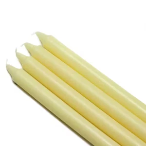 10 Zoll Elfenbein gerade Spitzkerzen (12er Set) - Bild 1 von 12