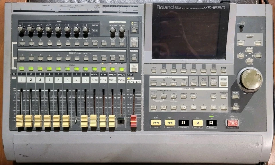 Roland VS-1680 Digital Studio Workstation - Gray - For Parts, See Description  - Image 1 of 4