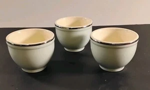 Vintage Light Powder Blue Custard Dessert Bowl'Ballerina Universal Set Of 3 - Imagen 1 de 15