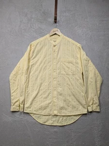 Camicia Scully Uomo M Giallo RW075 Cotone Collo Mandarino - Foto 1 di 7