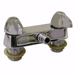 Jones Stephens B49-001 3-3/8" Chrome Plated Bath Faucet 3/4" Threaded Inlets - Picture 1 of 2
