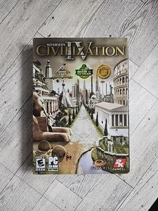 Sid Meier's Civilization IV PC CD-ROM Video Game 2k Computer 2005  - Picture 1 of 4