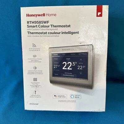 Honeywell Home RTH9585WF1004 Wi-Fi Smart Color Thermostat Touch Screen Grey - Image 1 of 3