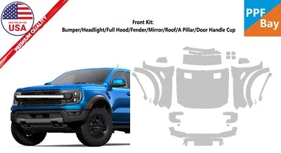 For Ford Ranger Raptor 2024-2025 Front Paint Protection Film PreCutKit PPF - Image 1 of 4