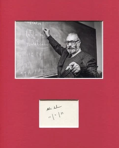 Foto autógrafa firmada por Abdus Salam Premio Nobel de Física unificación electrodébil - Imagen 1 de 1