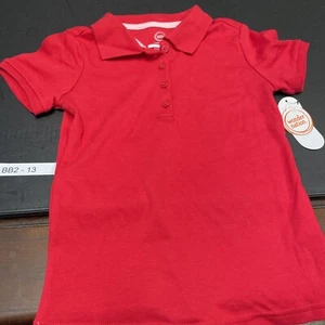 Wonder Nation Girls School Short Sleeve Polo RED SIZE 6/6X - Picture 1 of 6