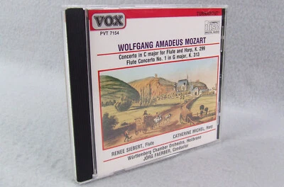 Mozart - Concerto in C Major for Flute and Harp K. 299 and K. 313 (CD, 1986 Vox) Foto 1 de 4
