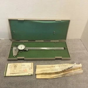 Mitutoyo 505-644-50 Dial Caliper .001” In Gray Case-Free Shipping - Picture 1 of 21