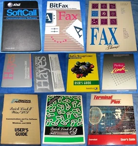 1980's Computer Books Software for Communications Terminals Modems FAX ATT Hayes - Picture 1 of 23
