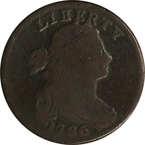 1796 Large Cent Nice VG 'LIHERTY' ERROR S.104 R.3+ Nice Eye Appeal Cover